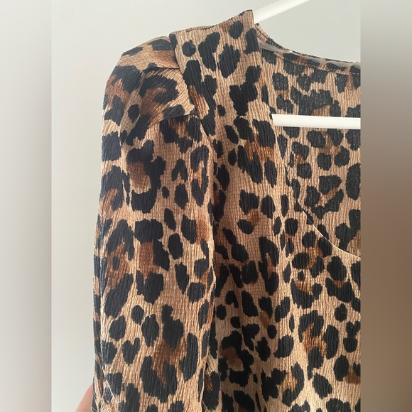 Reitmans Brown Leopard Print Blouse - Picture 3 of 6